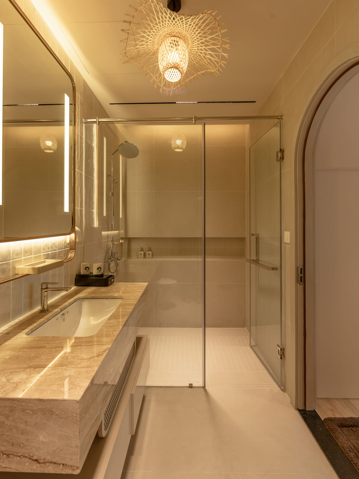 Shower and bathroom details